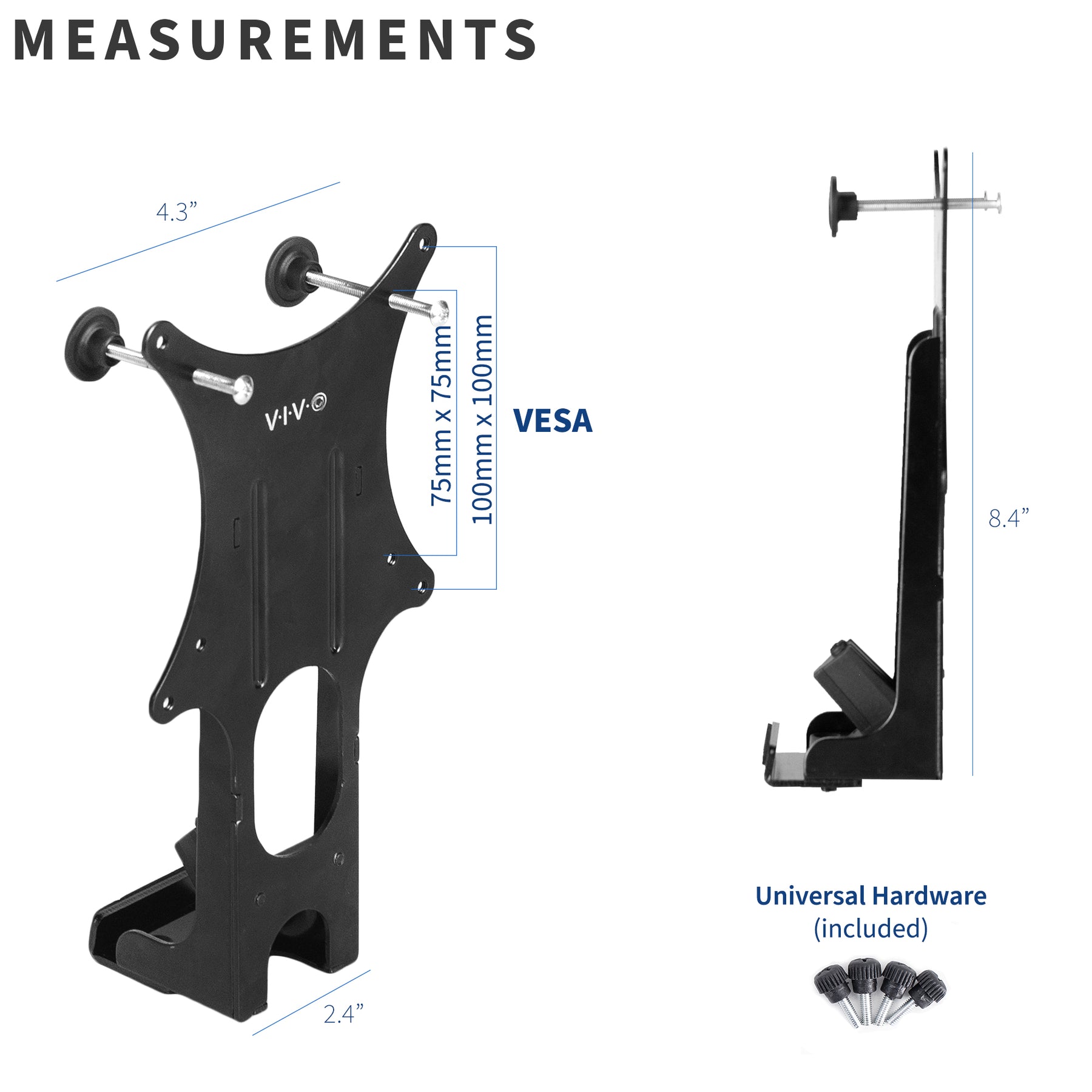 HumanCentric VESA Mount Adapter for Samsung Curved Monitors 32 inch CF397  and Samsung 24 inch CRG5, VESA Adapter Bracket Mounts Monitor to VESA  Stand