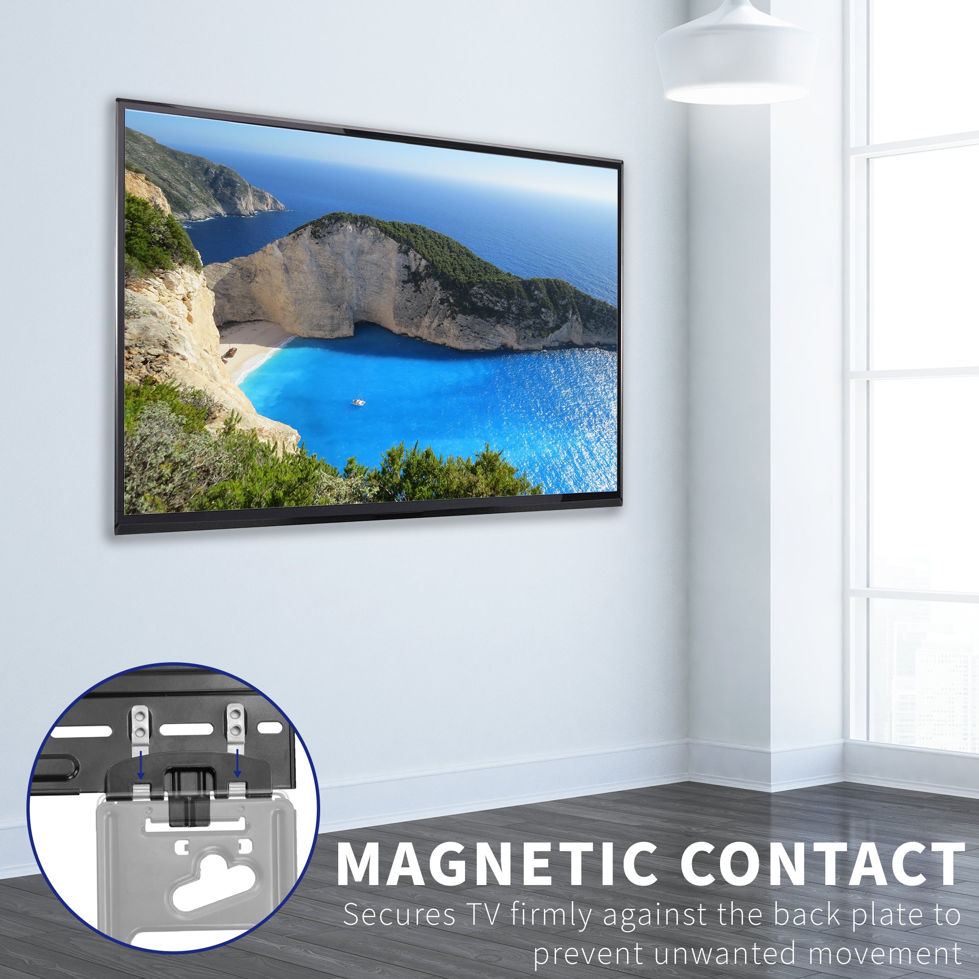 Magnetic contact to eliminate any unwanted movement.