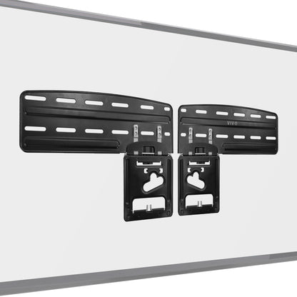 Comparison of mounting brackets to the surface of a TV model.