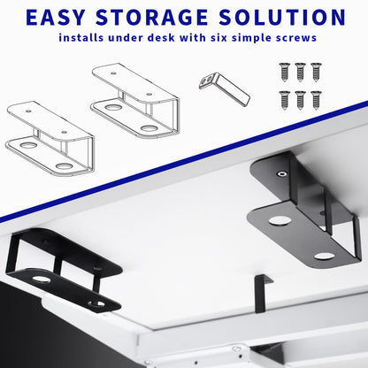 Simple screw installation of brackets.