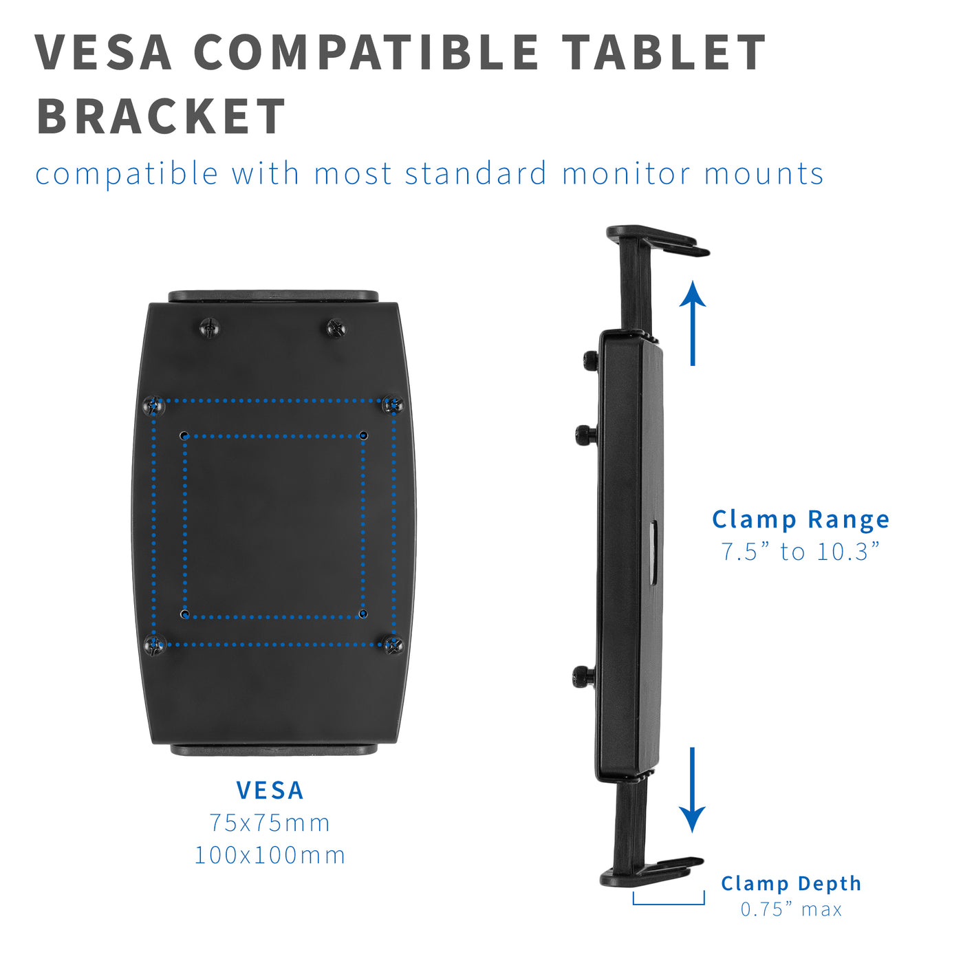 Universal VESA Holder for Tablets, 2-in-1 Laptops, Portable Monitors ...