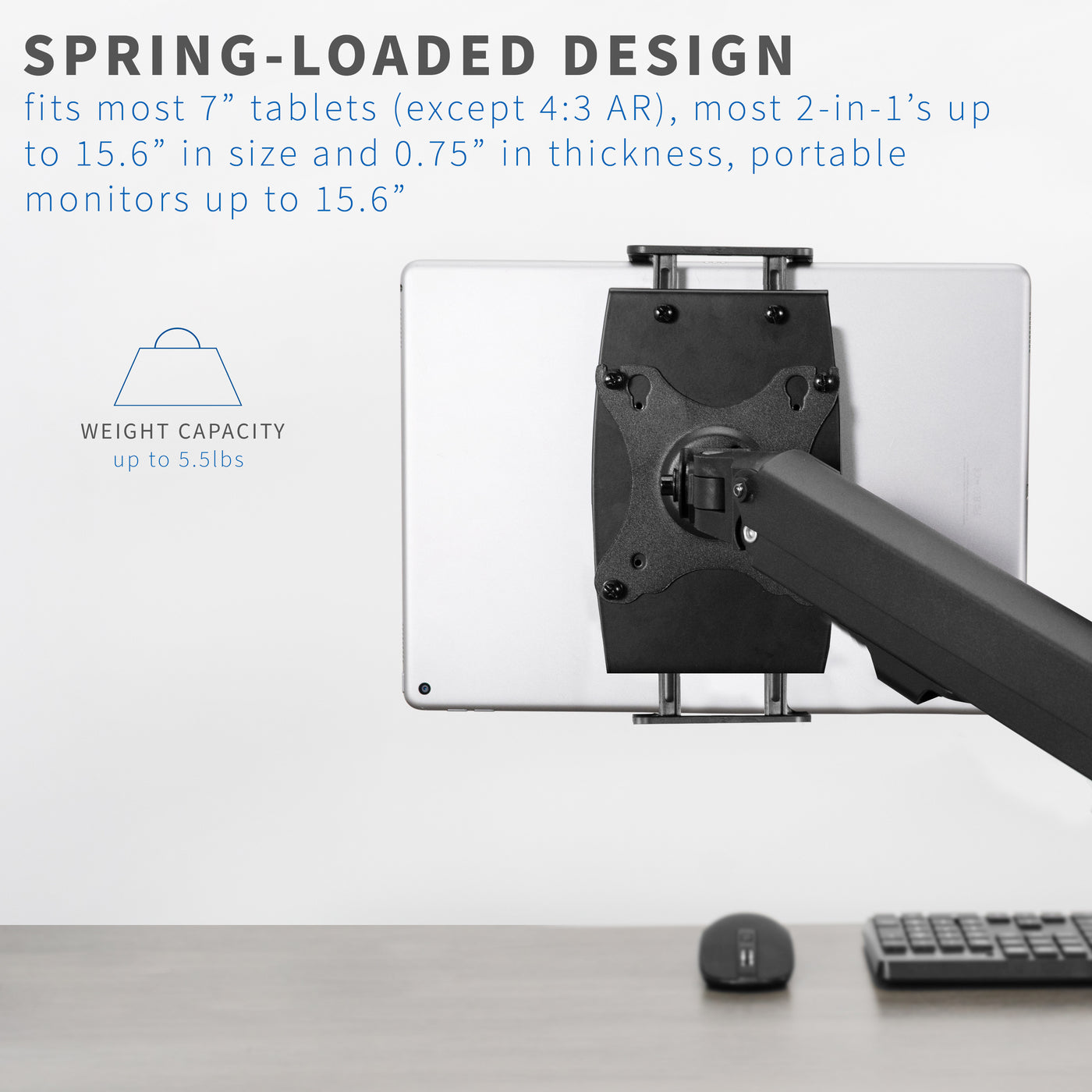 Universal VESA Holder for Tablets, 2-in-1 Laptops, Portable Monitors ...