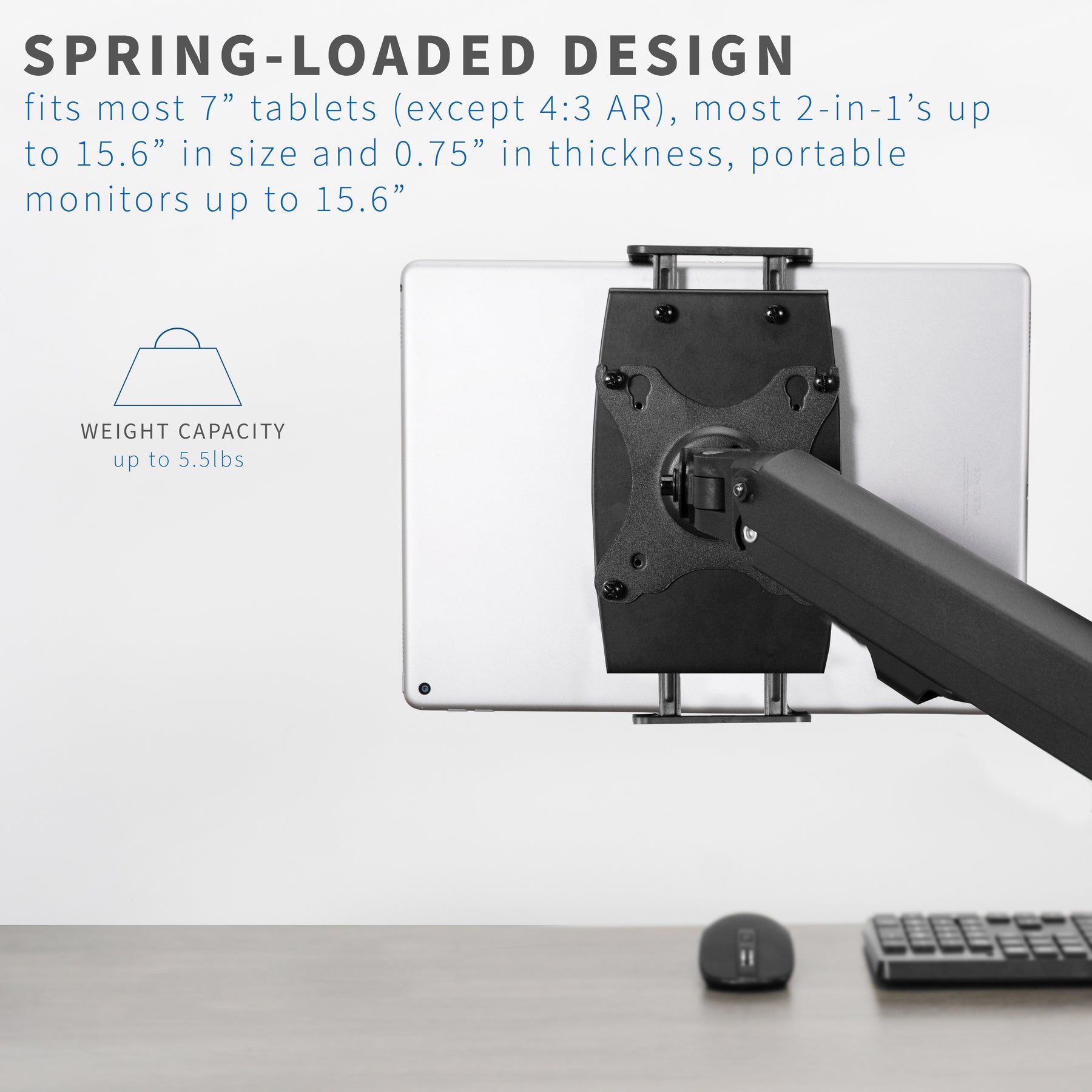 Universal VESA Holder for Tablets, 2-in-1 Laptops, Portable Monitors ...