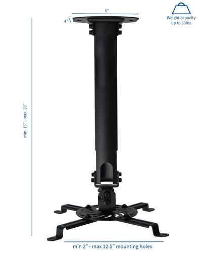 Extended ceiling pole projector mount from VIVO.