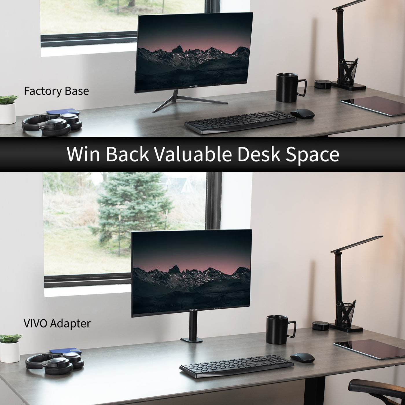 VESA Adapter for Compatible Viotek and MSI Monitors – VIVO - desk