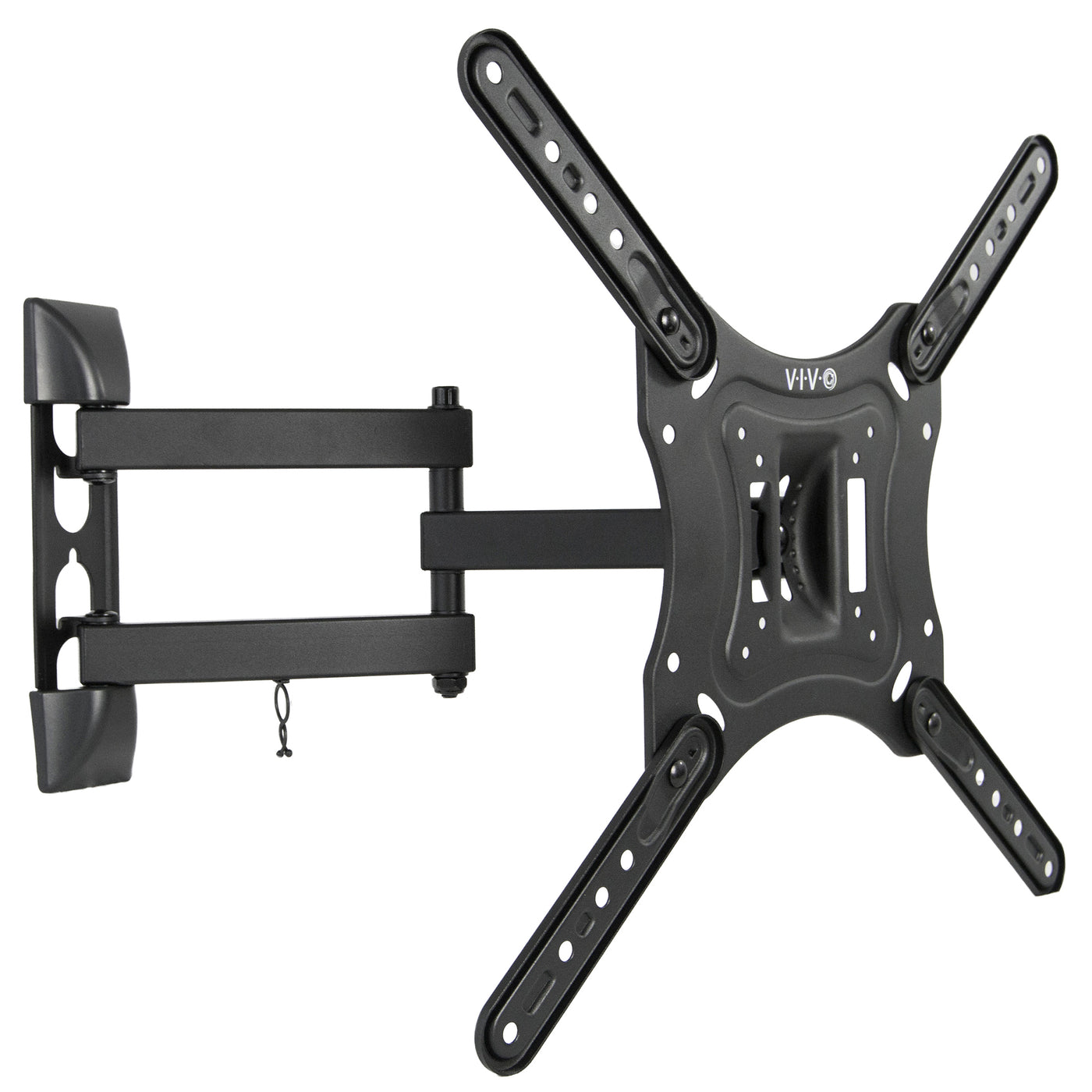 Sturdy adjustable TV wall mount with cable management.