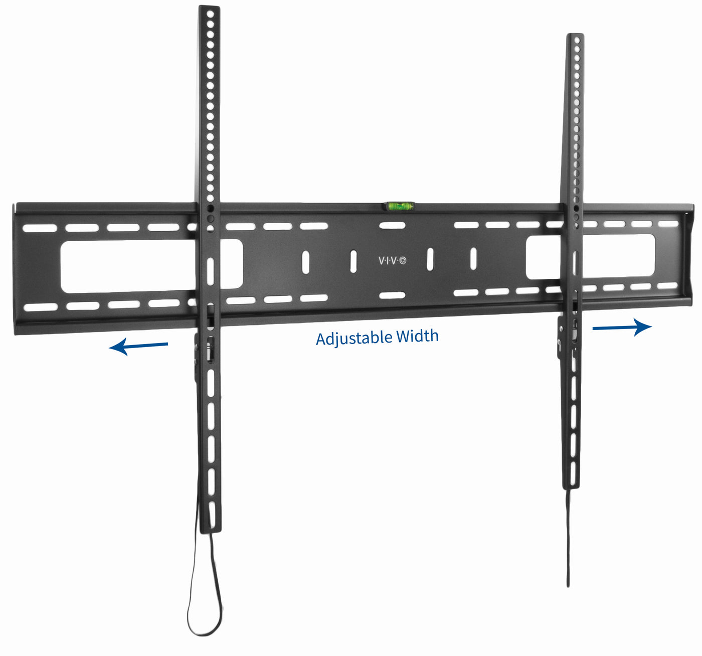 Sturdy adjustable extra large TV wall mount with width adjustment.