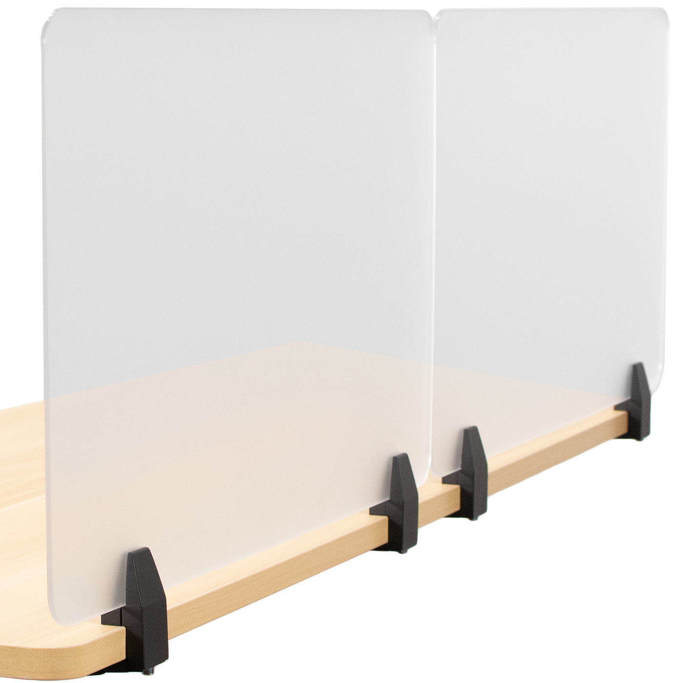 Frosted Clamp-on Desk Privacy Panels