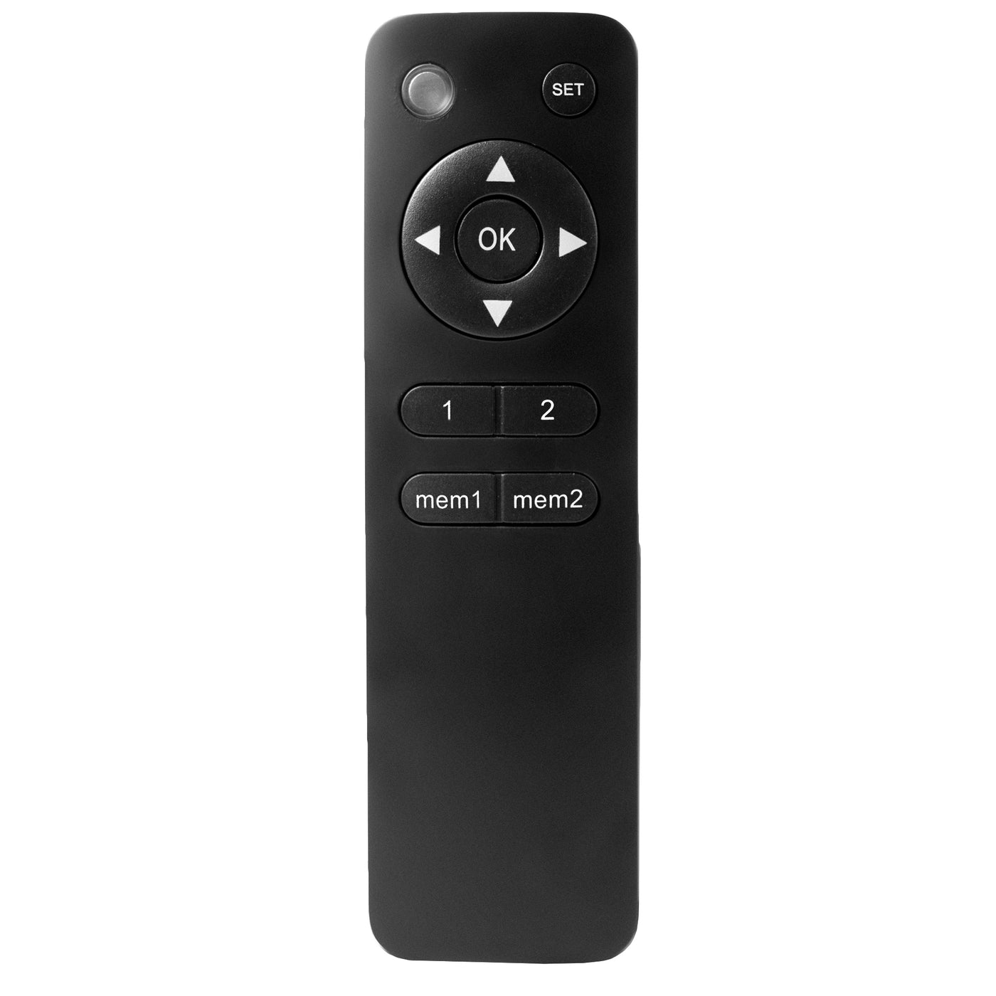 Spare RF Remote for Compatible Electric Motorized TV Mounts, 2 Memory Settings, Radio Frequency, Wide Operating Range