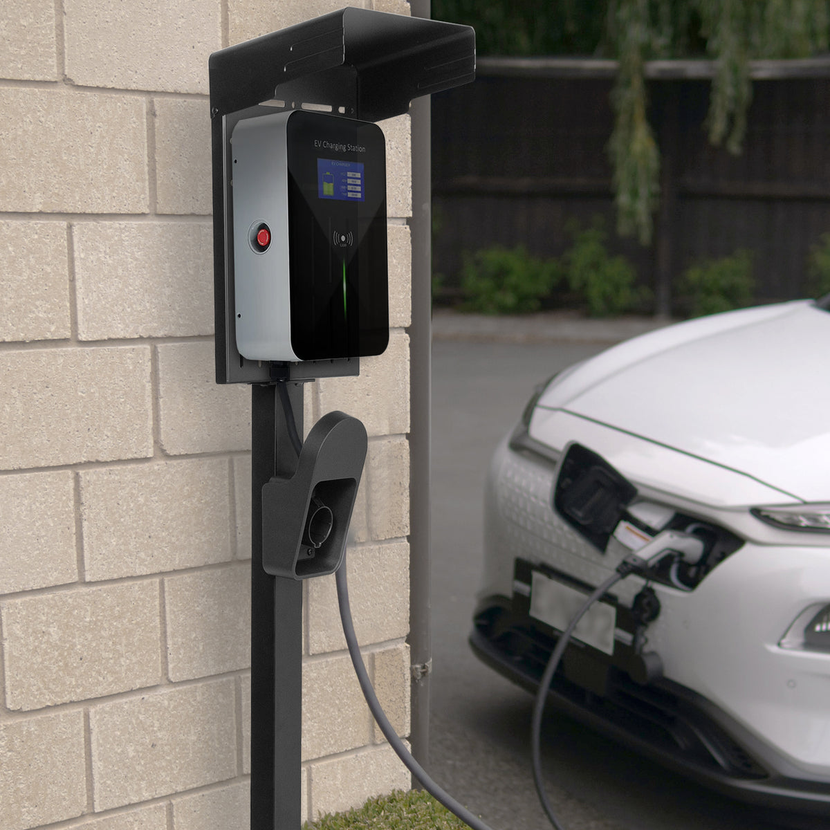 Black EV Charging Stand – VIVO - desk solutions, screen mounting, and more