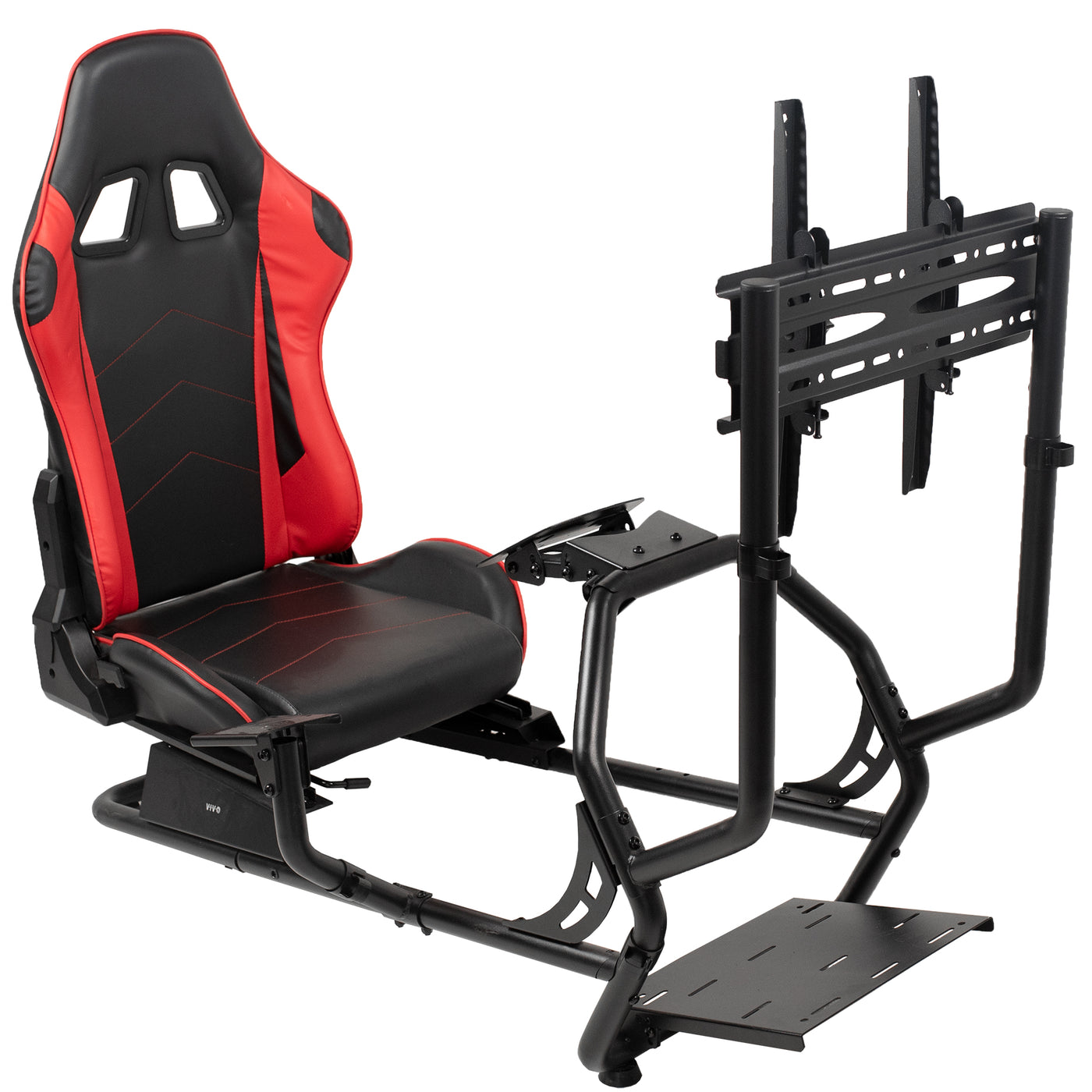 Racing Simulator Cockpit with TV Mount โ VIVO - desk solutions, screen ...