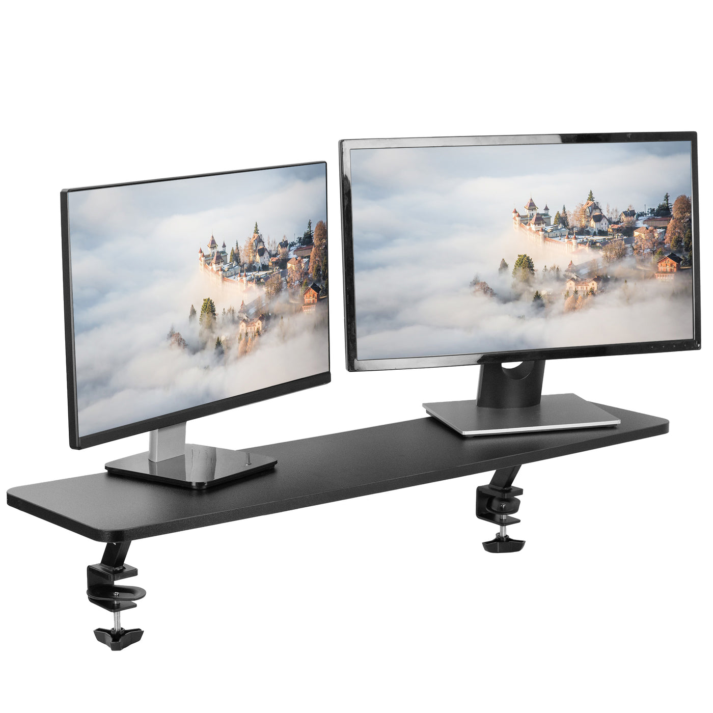 Clamp-on Monitor Riser Shelf – VIVO - desk solutions, screen mounting ...
