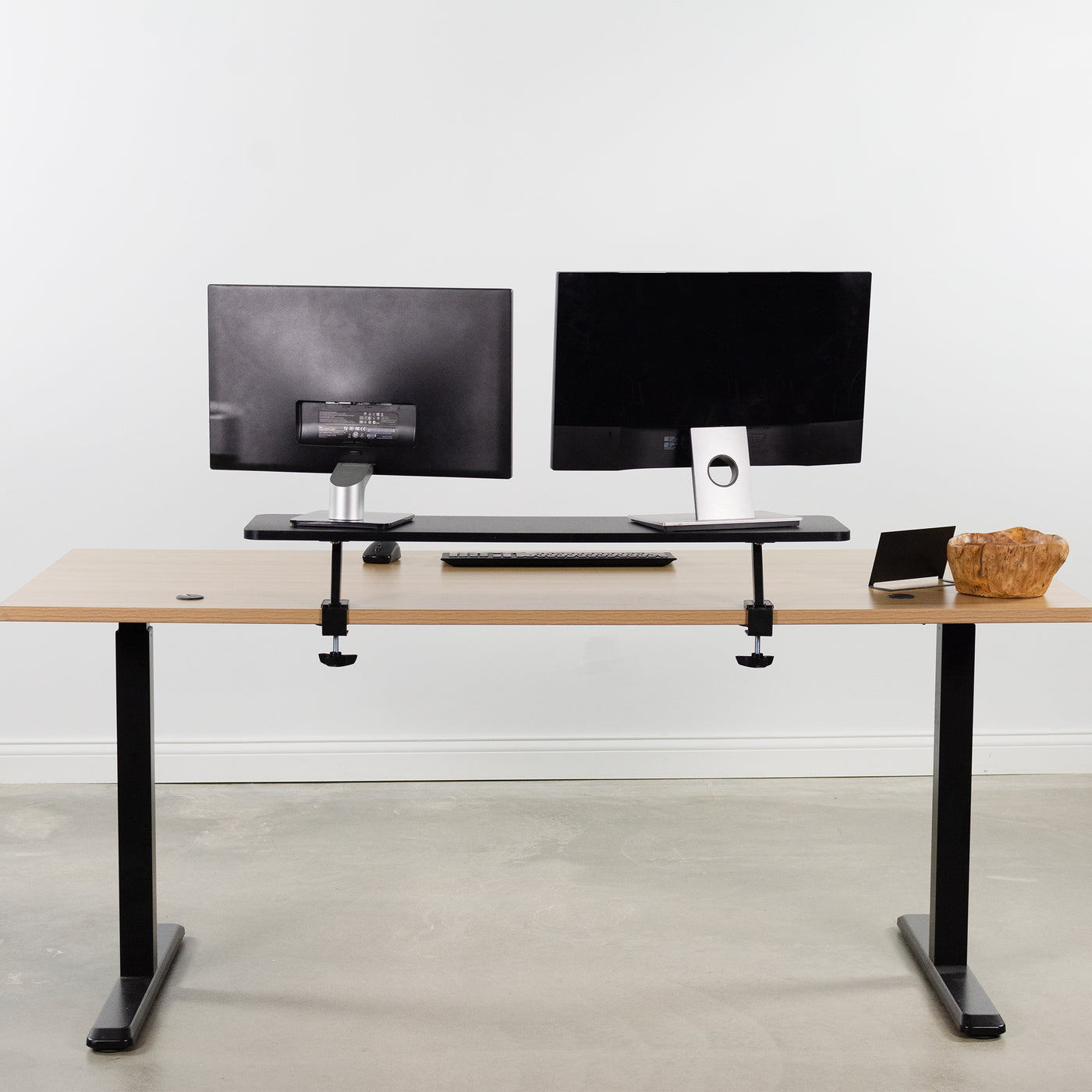  VIVO Large 42 inch Clamp-on Overhead Desk Shelf, Raised Desktop  Organizer, Elevated Workstation Accessory Platform, Black, DESK-SHELF42-OB  : Office Products