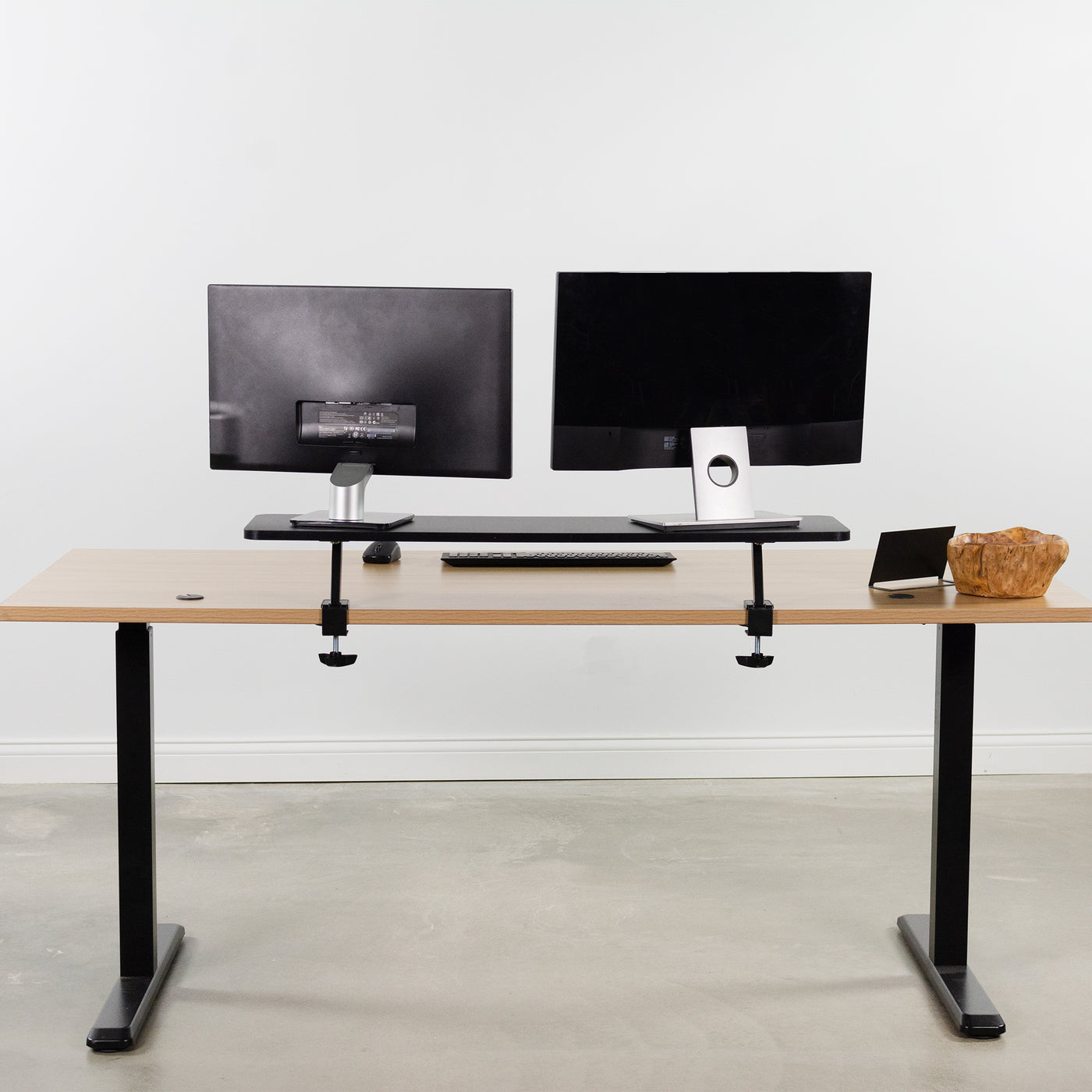 Clamp-on Monitor Riser Shelf – VIVO - desk solutions, screen mounting ...