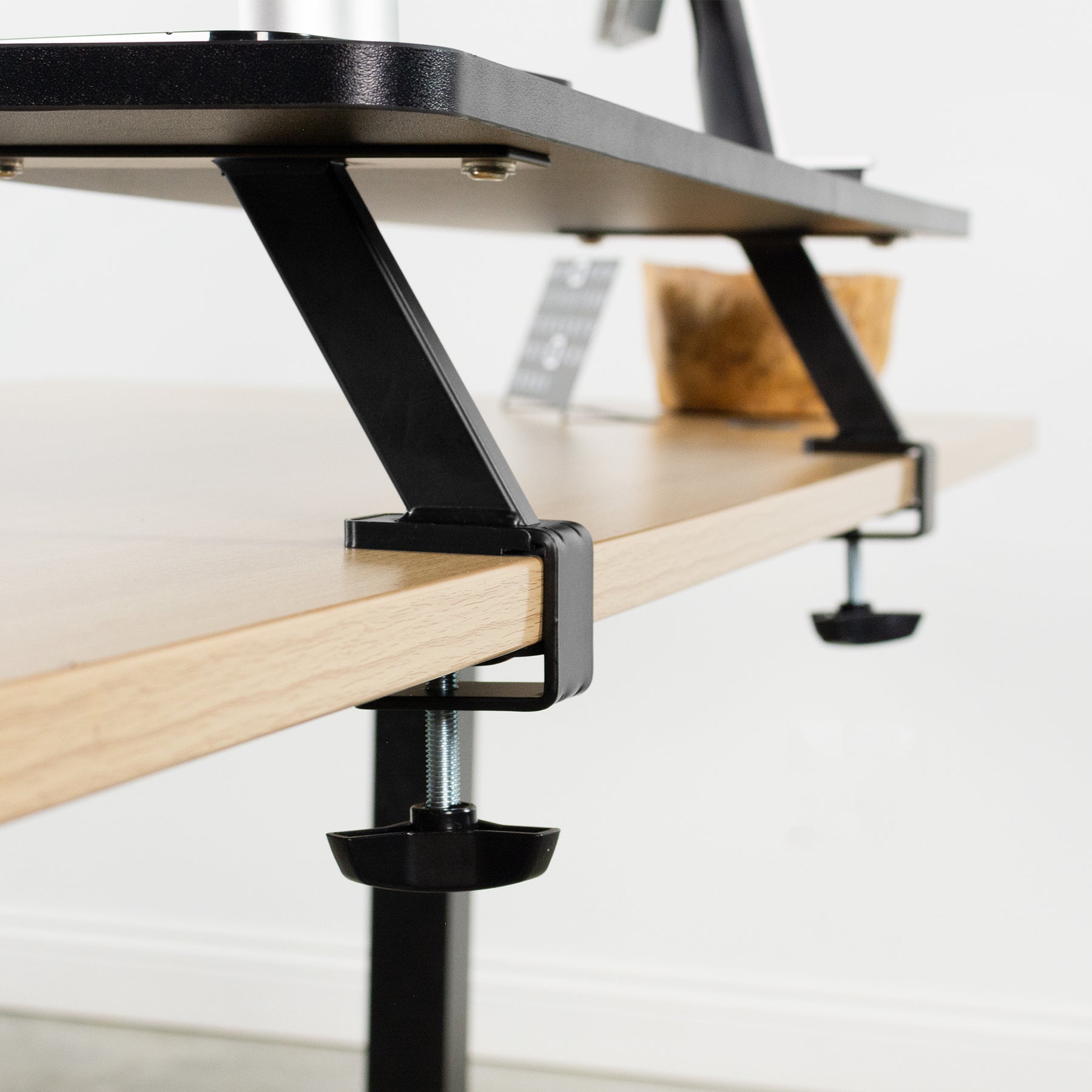 Clamp-on Monitor Riser Shelf – VIVO - desk solutions, screen mounting ...