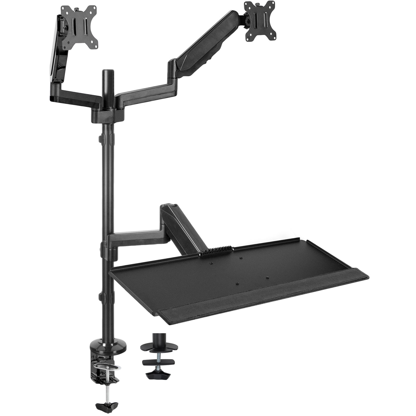 Dual Monitor Sit to Stand Desk Mount Workstation – VIVO - desk ...