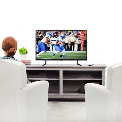 Tabletop TV stand from VIVO with a two-leg stand look.