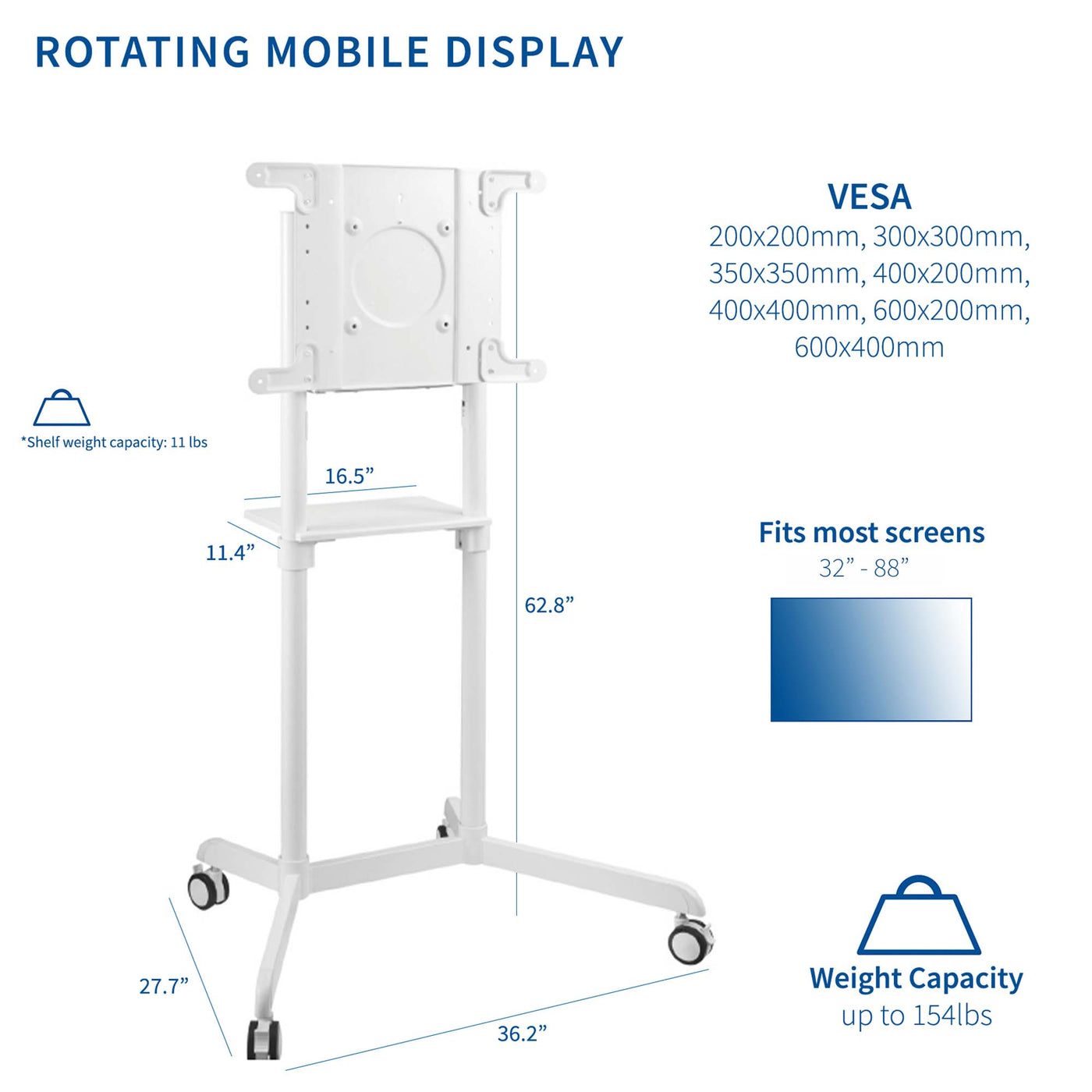 Rotating TV Cart for 32