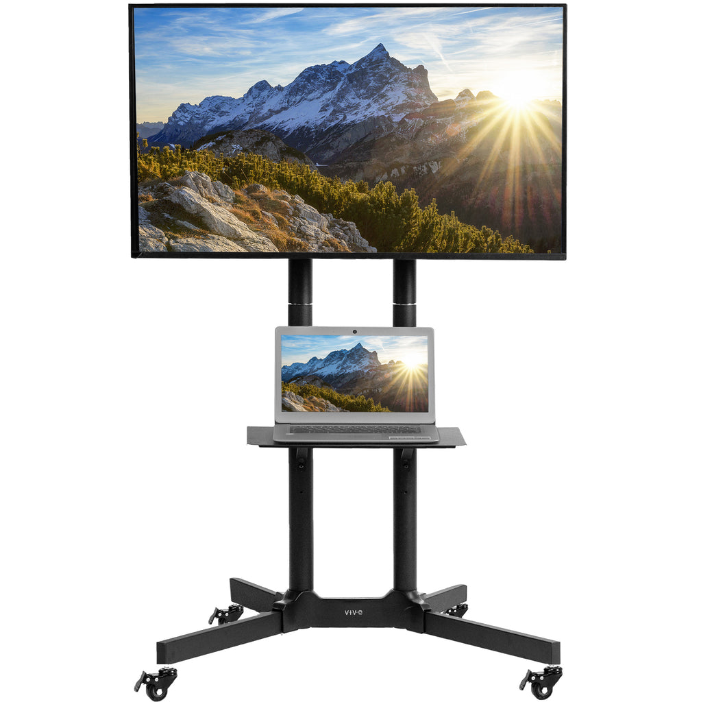 TV Cart for 32 to 83 Screens – VIVO - desk solutions, screen mounting,  and more