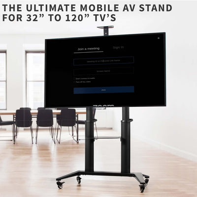 Aluminum Mobile Large Screen TV Cart