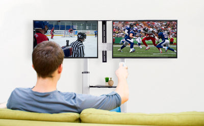  Create a split-screen game viewing space to watch different sports games at once in one place.