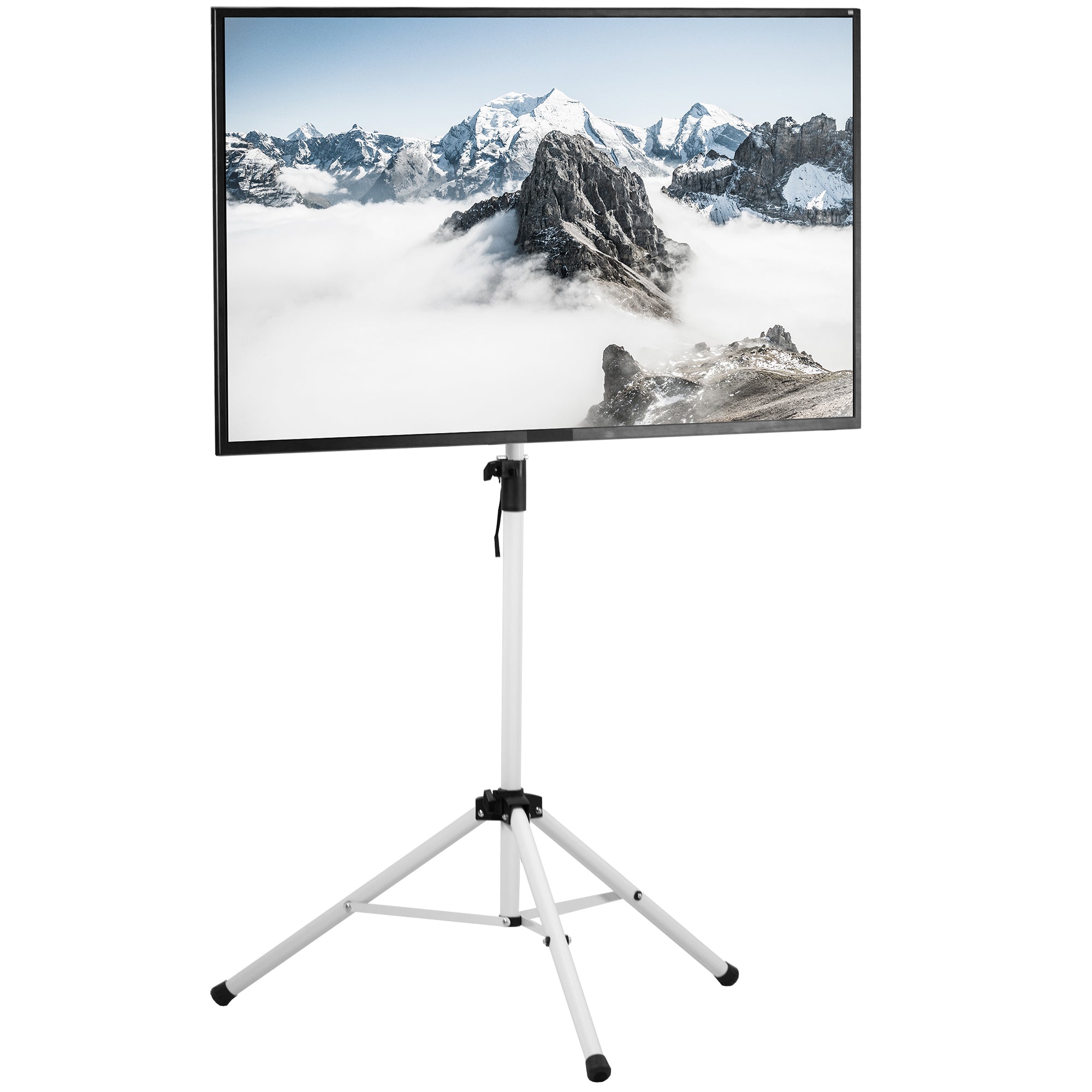 Sturdy portable tripod TV stand.