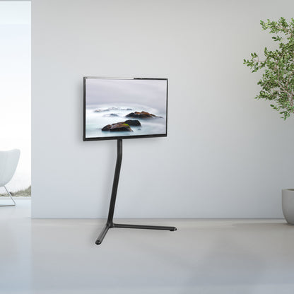 Black V-Base Studio TV Stand