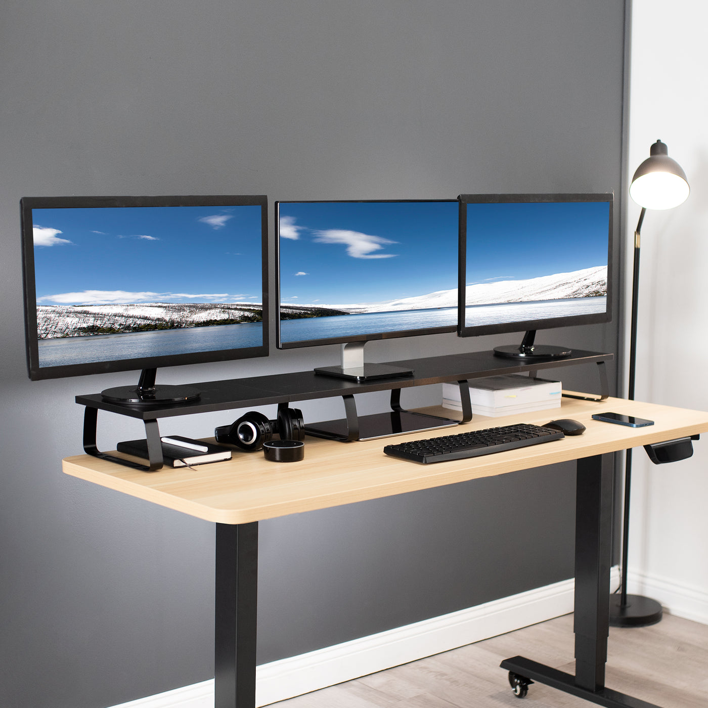 Tabletop Display Rises Tabletop Monitor Riser – VIVO - desk solutions, screen mounting, and more