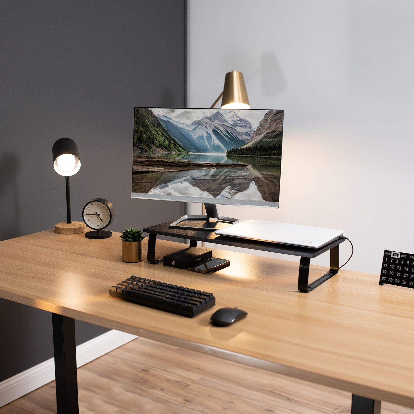 Tabletop Monitor Riser – VIVO - desk solutions, screen mounting, and more