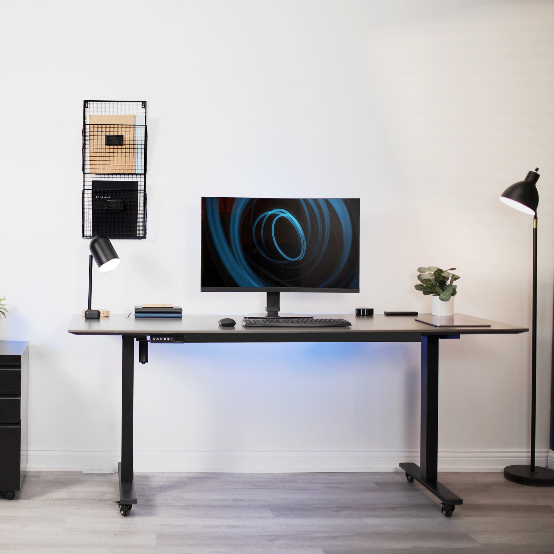 Monitor In Desk Single Monitor Desk Stand – VIVO - desk solutions, screen mounting, and ...