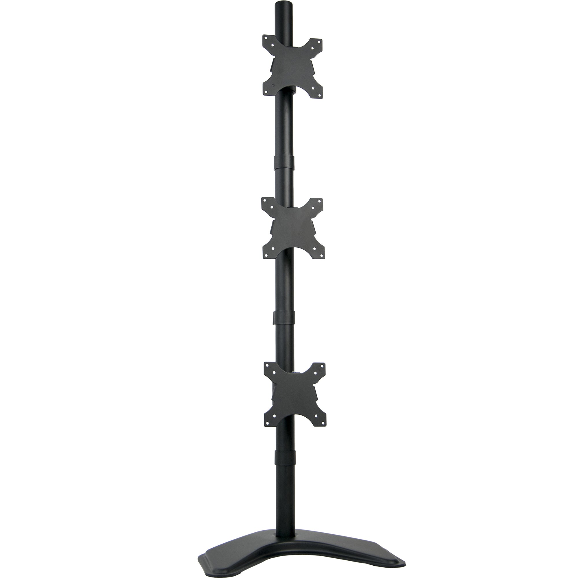 Triple Vertical Monitor Desk Stand