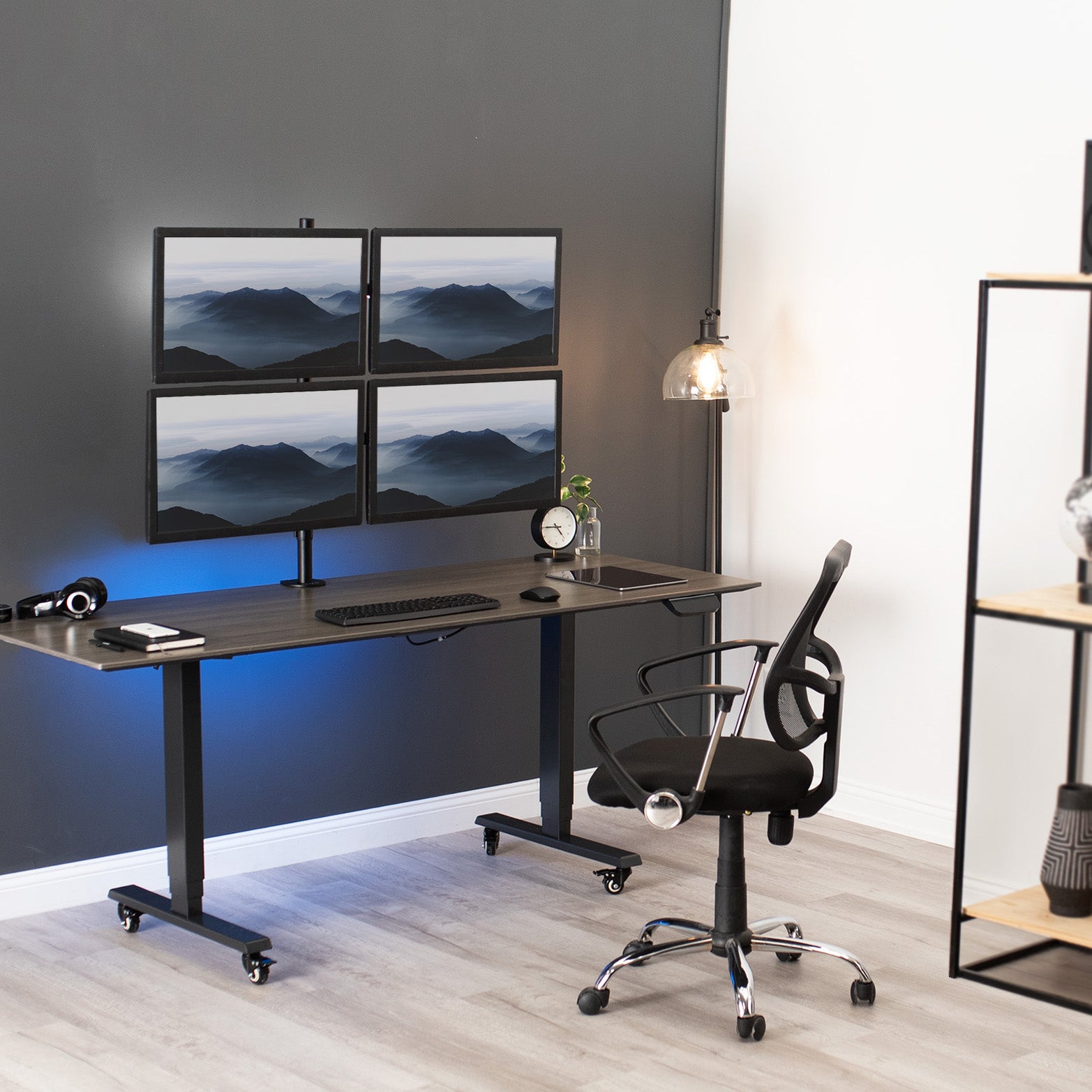 Quad Monitor Desk Mount