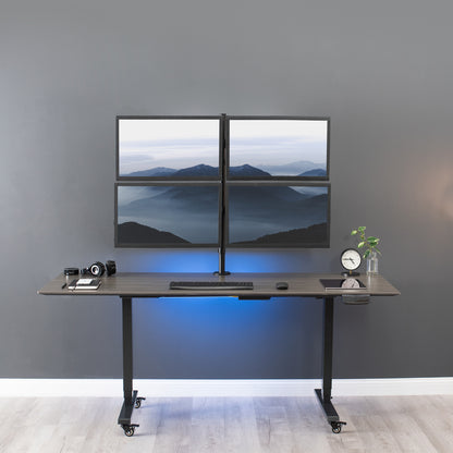 Quad Monitor Desk Mount