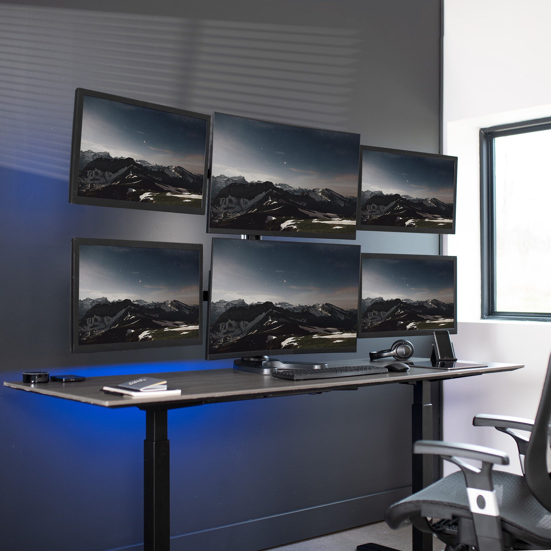 Monitor Desk Rig Hex Monitor Desk Stand – VIVO - desk solutions, screen mounting, and more