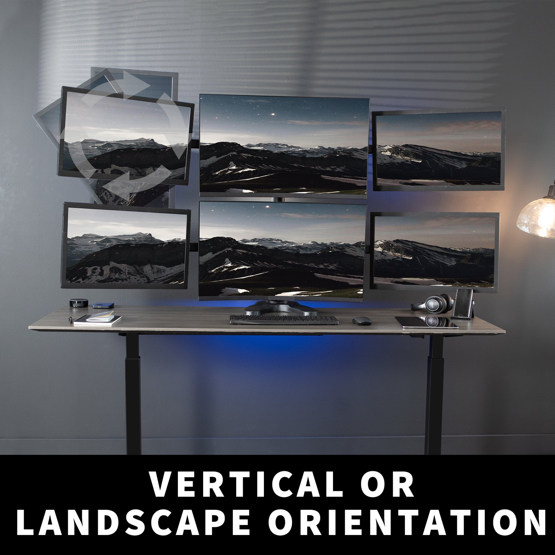 Hex Monitor Desk Stand – VIVO - desk solutions, screen mounting, and more