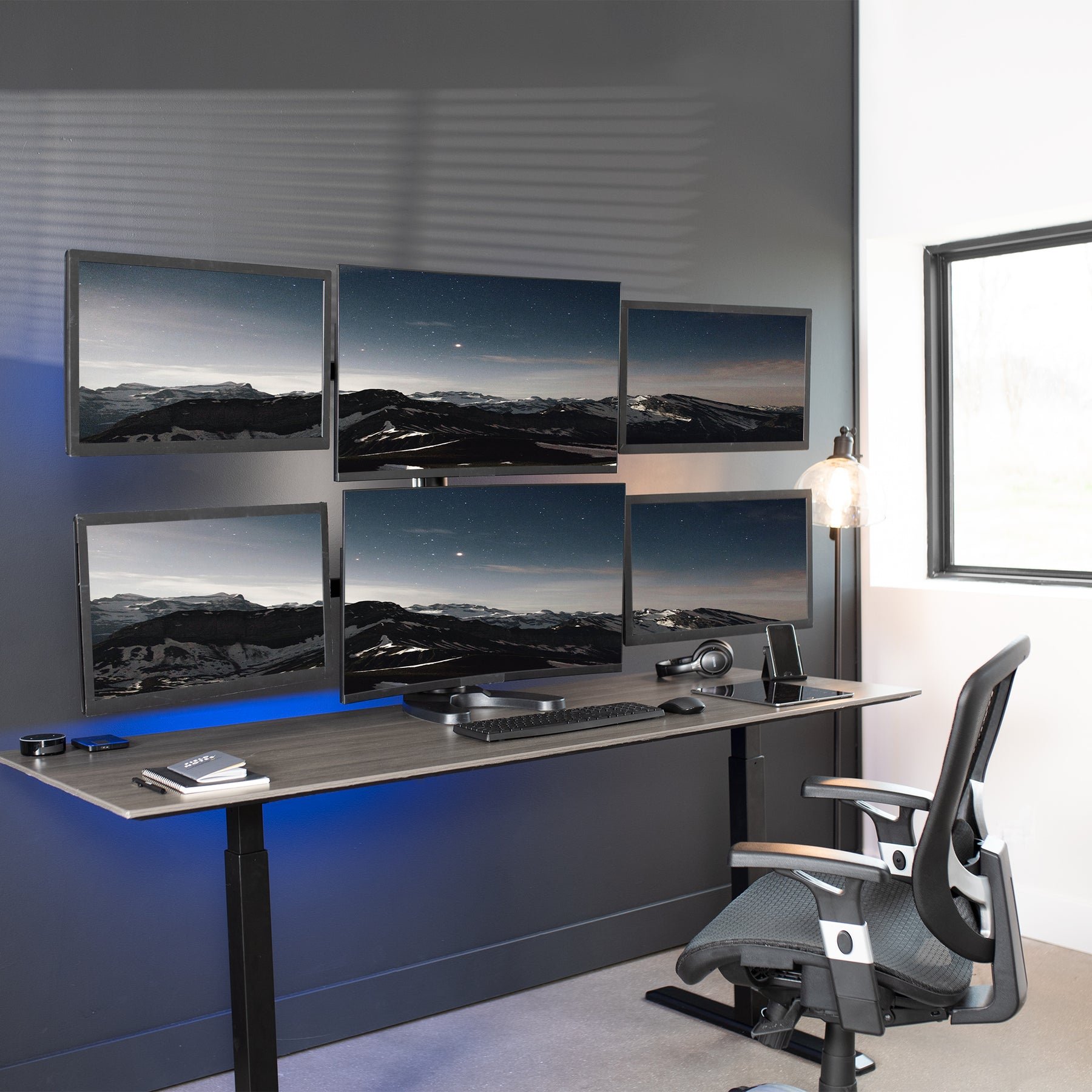 Monitor Desk Rig Hex Monitor Desk Stand – VIVO - desk solutions, screen mounting, and more