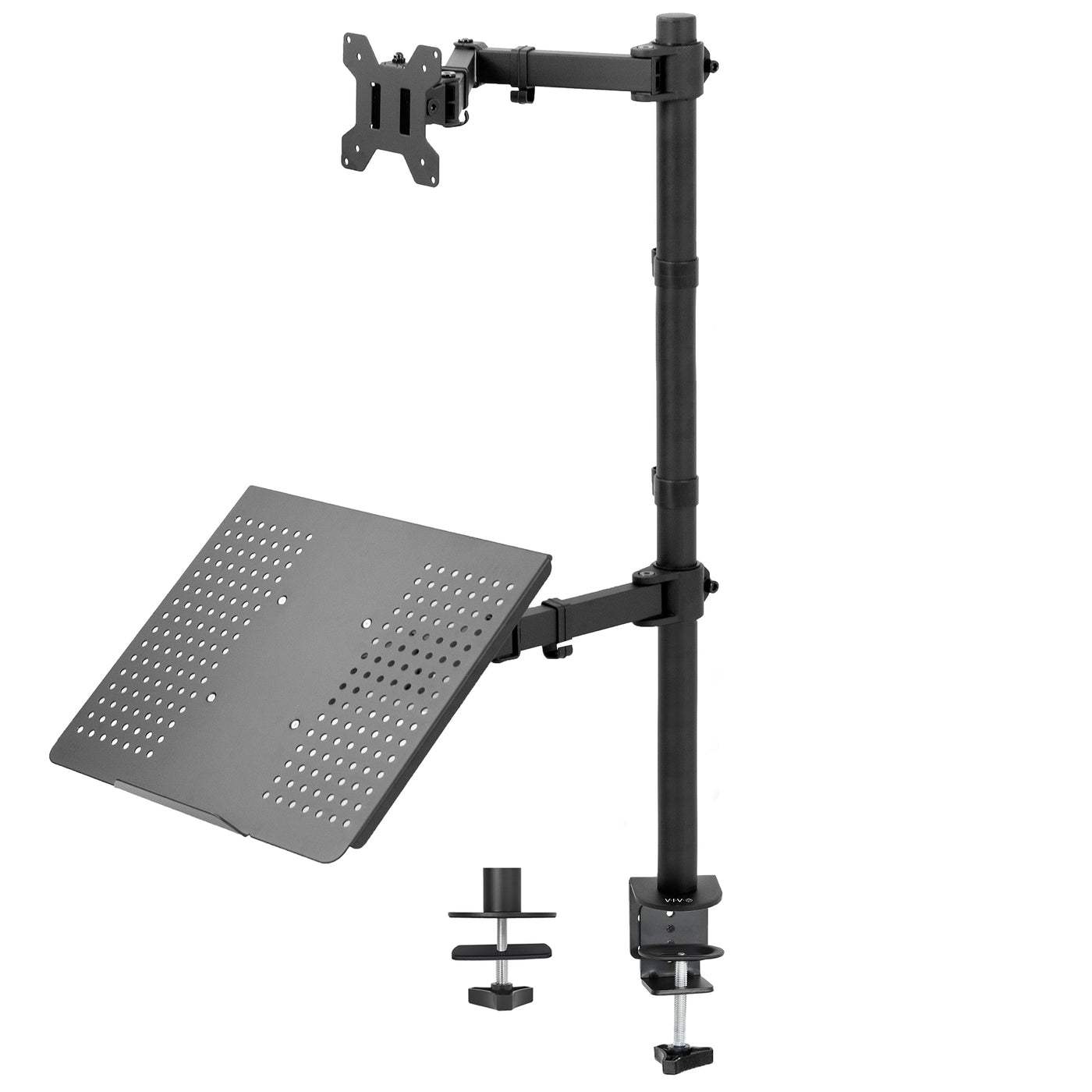 Single Monitor and Laptop Extra Tall Desk Mount – VIVO - desk solutions ...