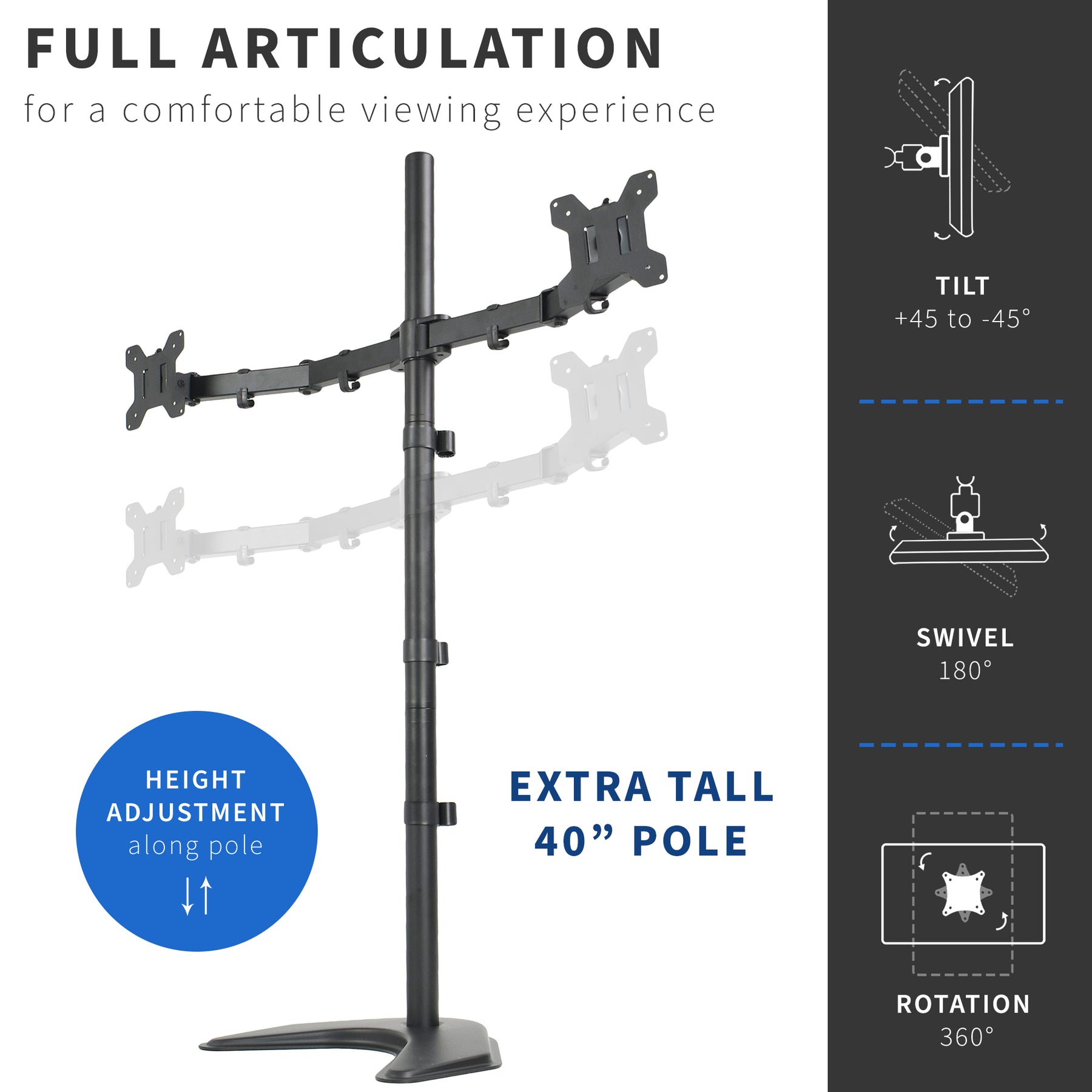  Monitor Mount Stand Floor-standing Monitor Stand 12