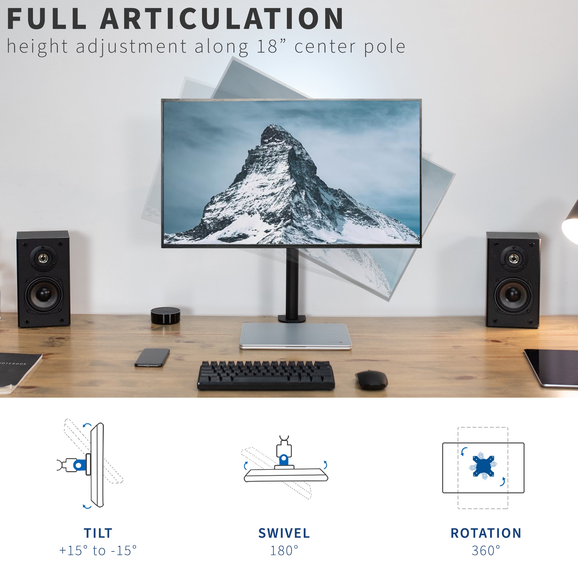 Single Monitor Desk Mount