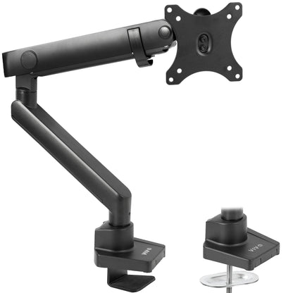 Pneumatic Arm Single Monitor Desk Mount  