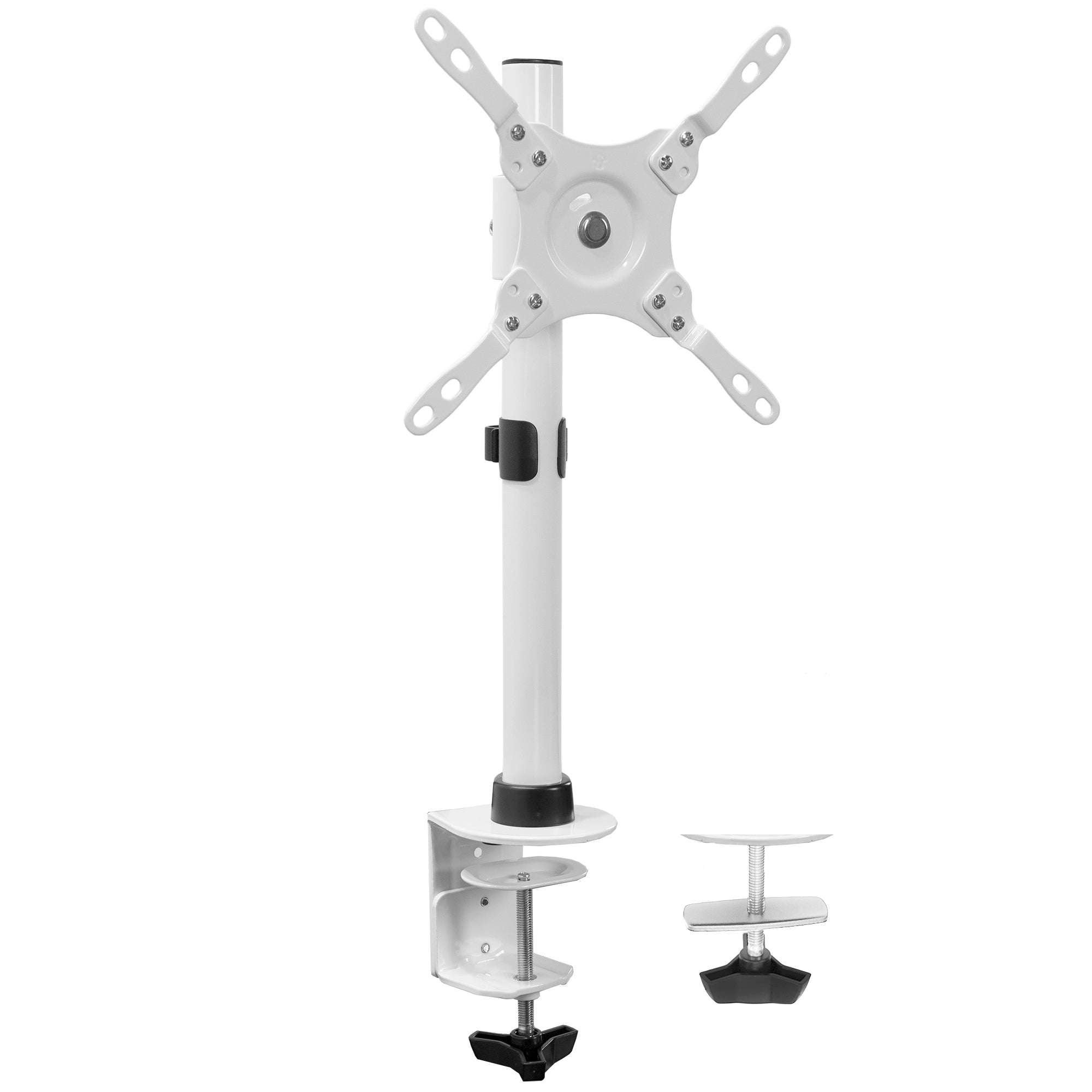 Sturdy Height Adjustable Single Monitor Desk Mount