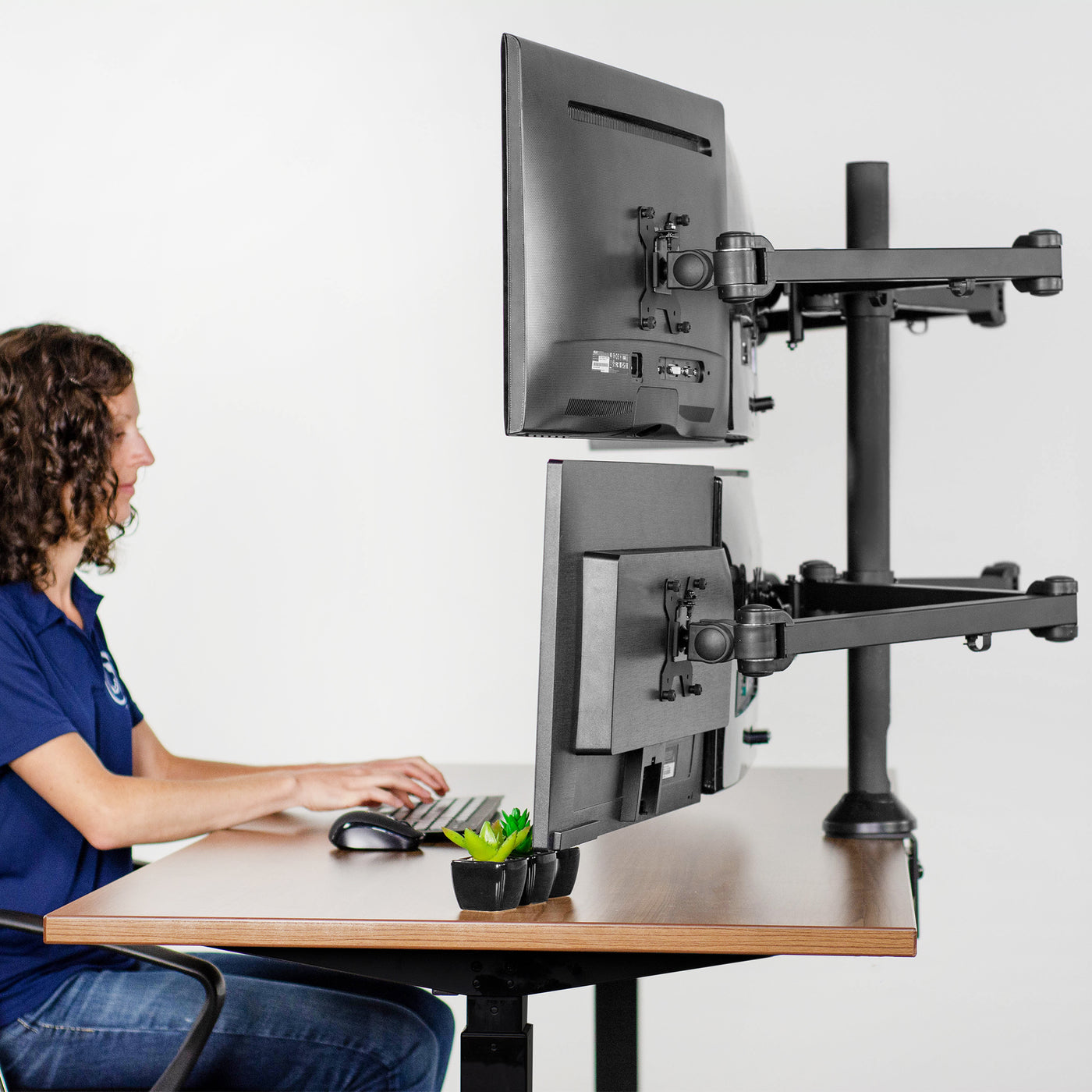 Hex Monitor Desk Mount for 6 Screens