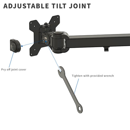 Sturdy Adjustable Hex Monitor Desk Mount