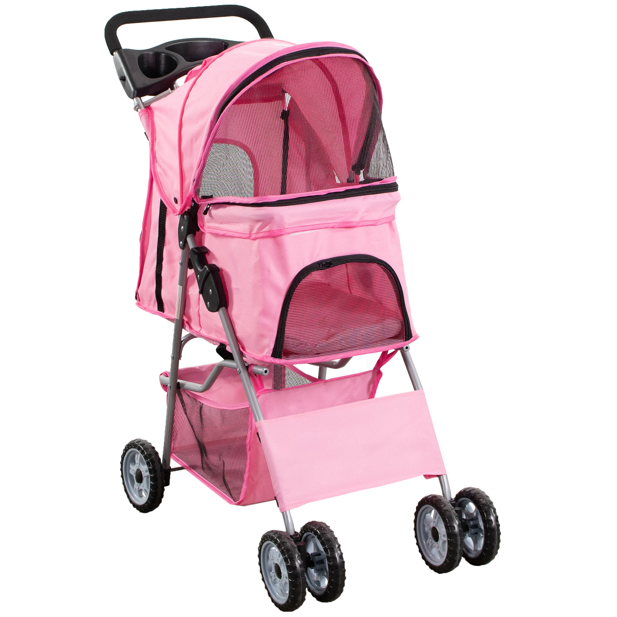 Dog stroller pink hotsell